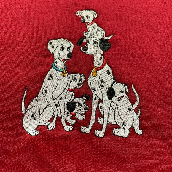 Embroidery Dalmatian Sweater Size Medium - Picture 3 of 4